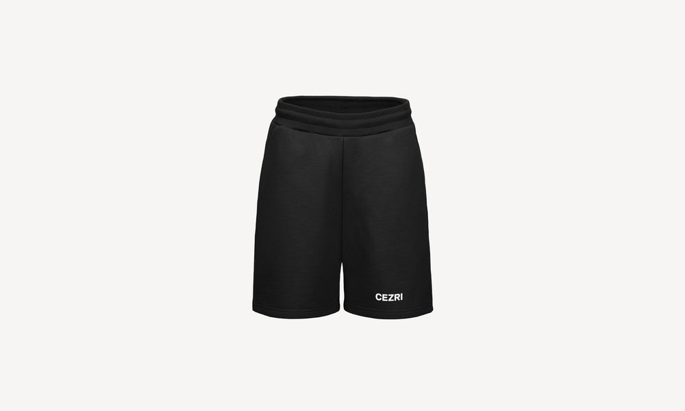 BLACK SWEATSHORT