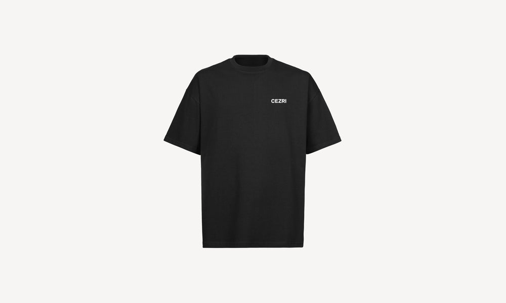 BLACK LEFT LOGO TEE