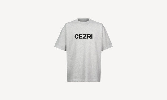 GREY LARGE LOGO TEE