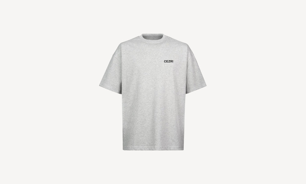 GREY LEFT LOGO TEE