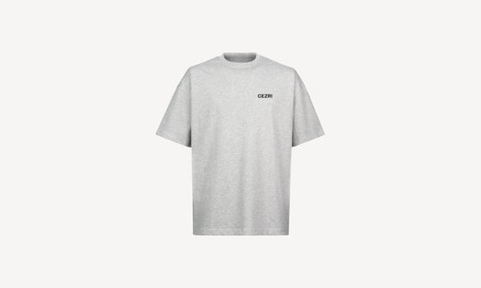 GREY LEFT LOGO TEE